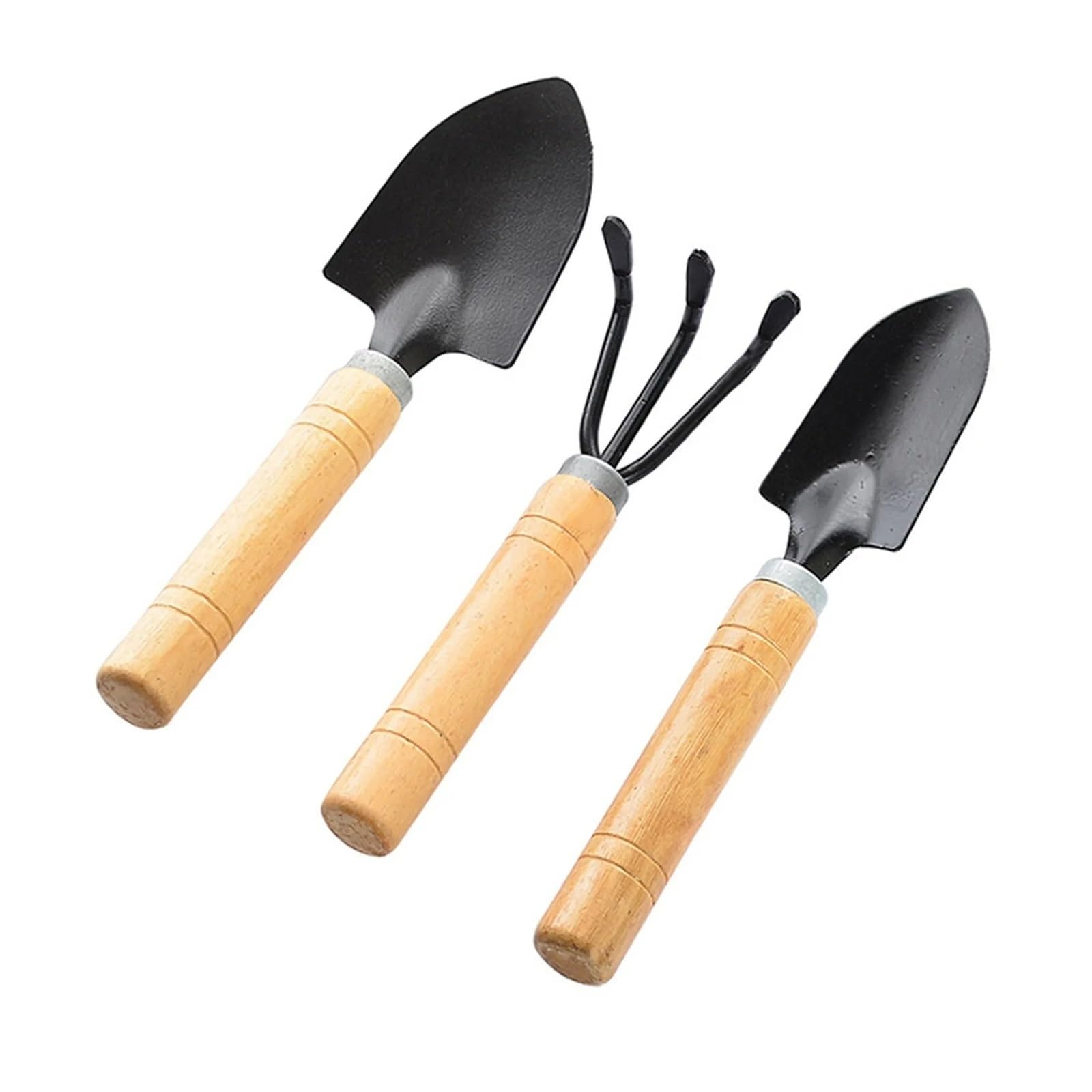 Juego de herramientas de jardinería, herramientas ergonómicas y de jardinería para plantar suculentas y flores (mezcla de 2 juegos)