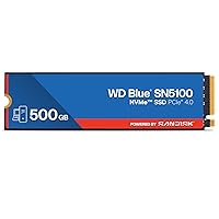 WD Blue SN5100 NVMe SSD 500GB (Fino a 6.600MB/s velocità di lettura)