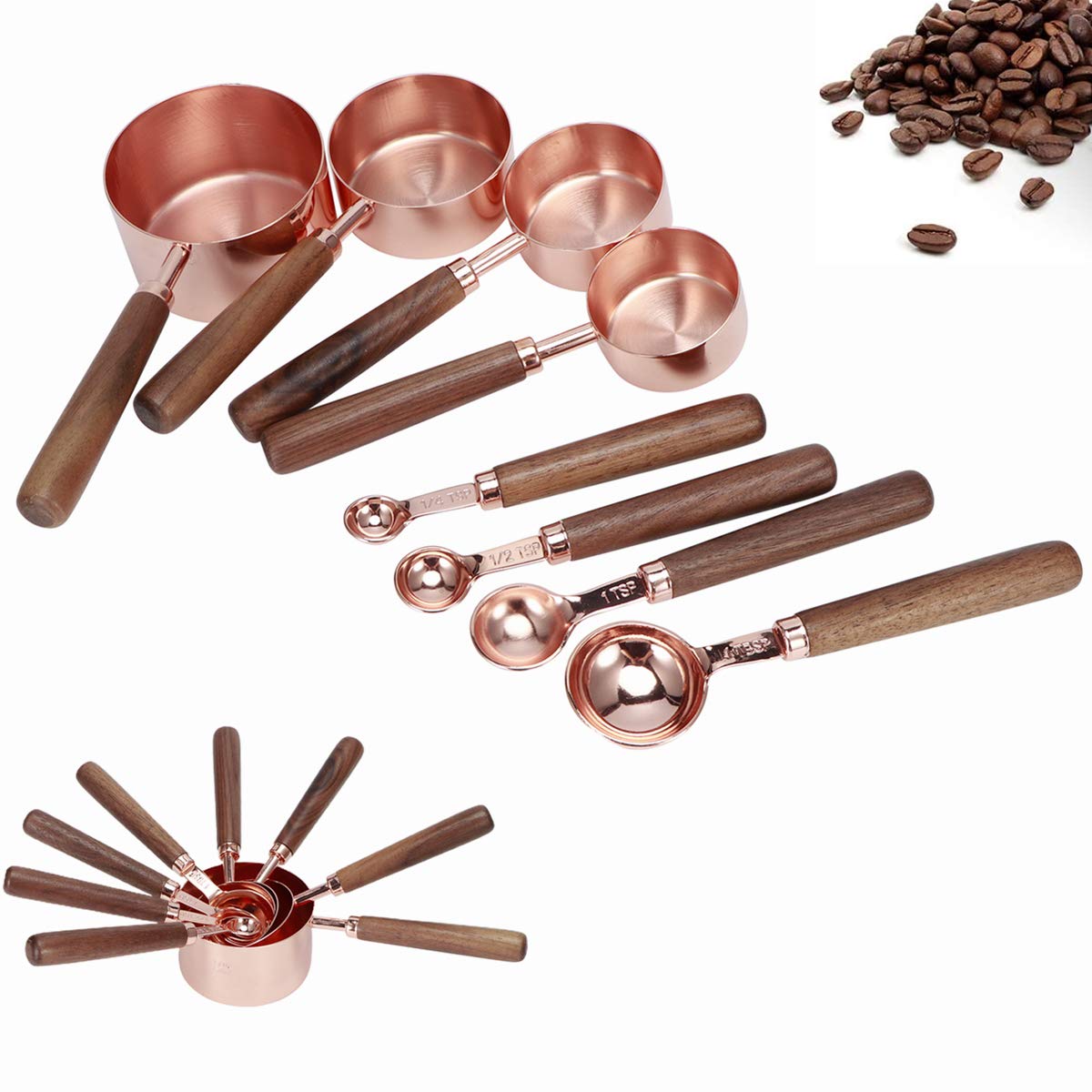 Cucharas medidoras para hornear Cucharaditas cucharas medidoras, Juego de cucharas medidoras Cucharas medidoras, Juego de cucharas medidoras para hornear Cocina