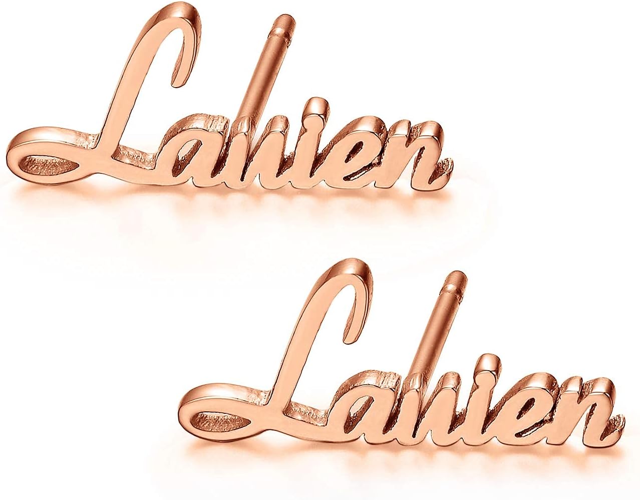 925 Sterling Silver Personalized Name Stud Earring Custom Name Earrings—Customize Your Own Earring with Name