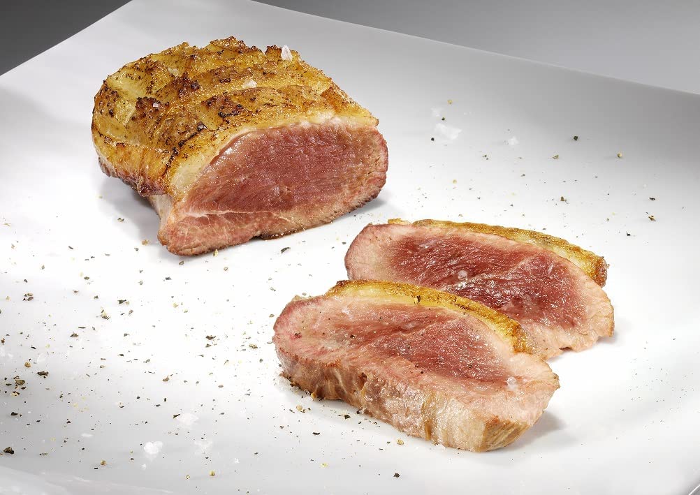 MALVASIA Magret de Pato Fresco, Pechuga de Pato Aptitud Foie Gras, Elaboración Artesanal, Sin Gluten, Pieza Individual Envasada al Vacío, Pack de 3 unidades, Peso Entre 350 y 450gr por pieza