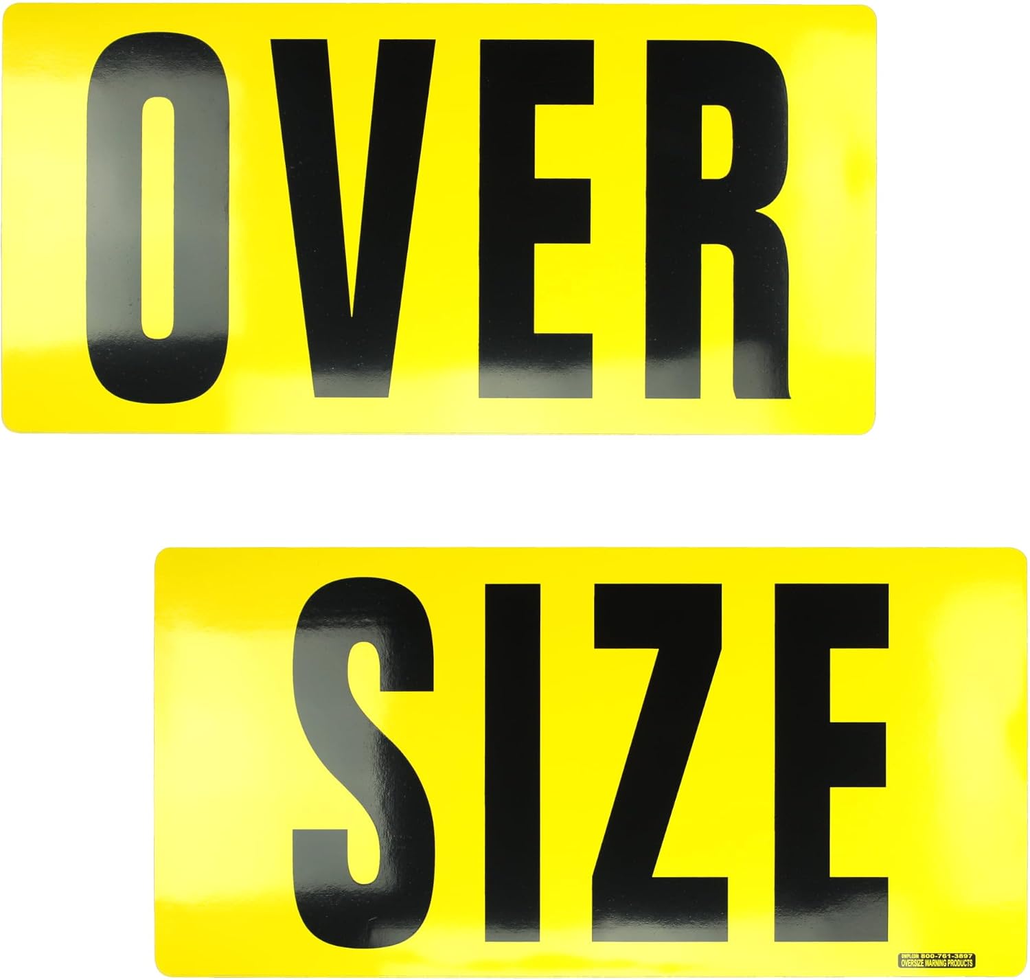 Oversize Warning Products - Magnetic Over Size Sign 2 piece (12 x 40)