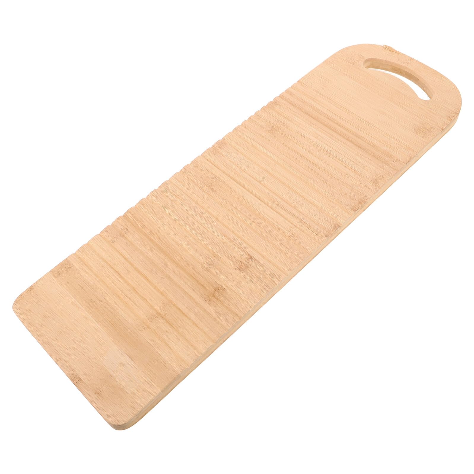Planche à Laver Portable Bambou Antidérapante Planche à Laver Manuelle Ergonomique pour Nettoyage des Vêtements Outil de Lavage à Main Pratique et Léger pour Maison