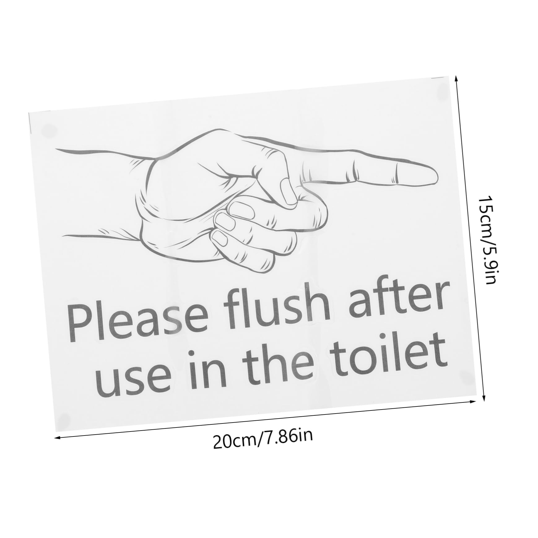 SOESFOUFU Bathroom Toilet Seat Reminder Sticker Self-adhesive Decal for Safety Wall Decor for Washrooms and Restrooms Prominent Warning Sign for Proper Usage