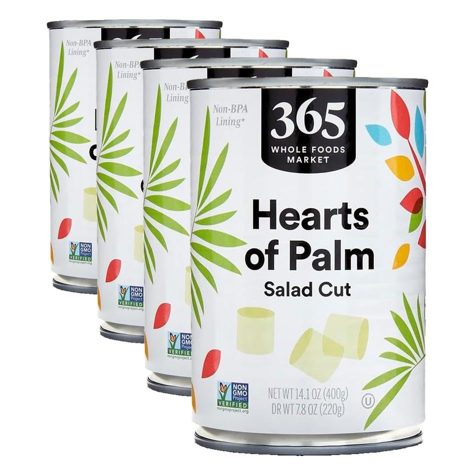 Image of 365 by Whole Foods Market, Hearts Of Palm Salad Cut, 14.1 Ounce (Pack of 4)