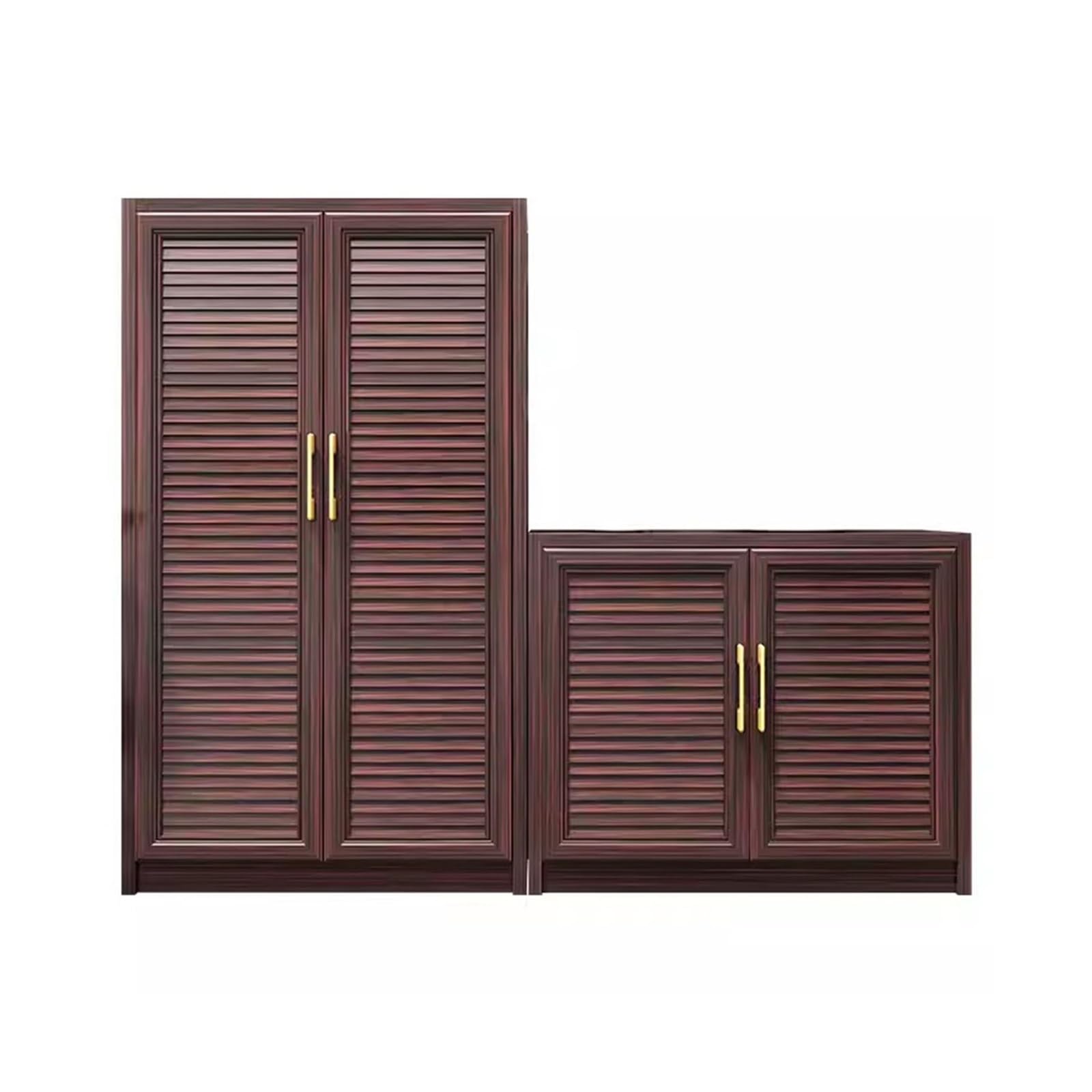 SaryEdge Outdoor Storage Shed Large Capacity Storage Cabinet Deepened Outdoor Garden Courtyard Cabinet Balcony Storage Cabinet Outside Tools Cabinet,