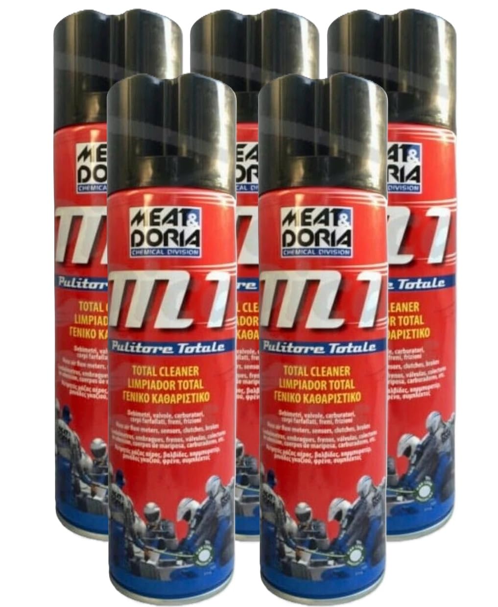 5 PZ. M1 MEAT DORIA SPRAY PULITORE DEBIMETRO EGR VALVOLE CORPI FARFALLATI CARBURATORI