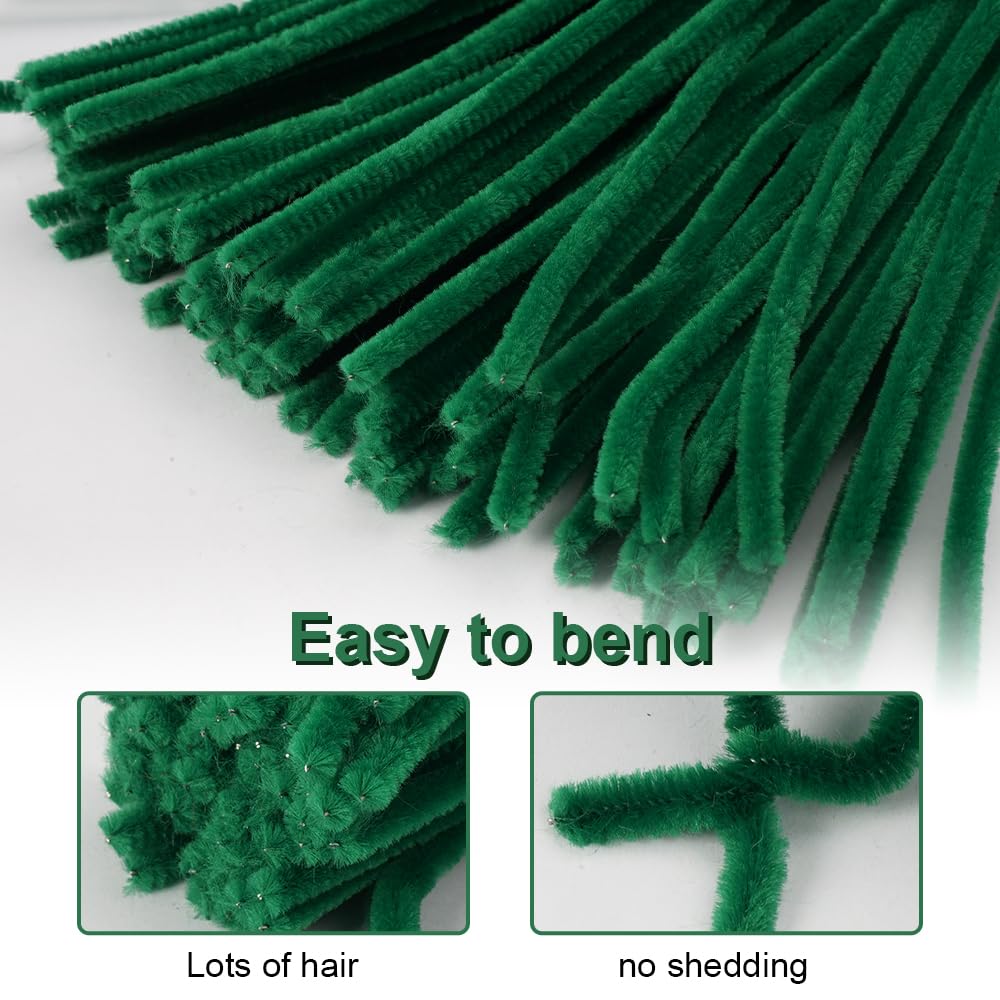 200 Fils Chenilles 30 Cm – Pipe Cleaners Velours Bricolage, Tiges Créatives Duveteuses Pour Enfants, Noël, Artisanat, Décoration