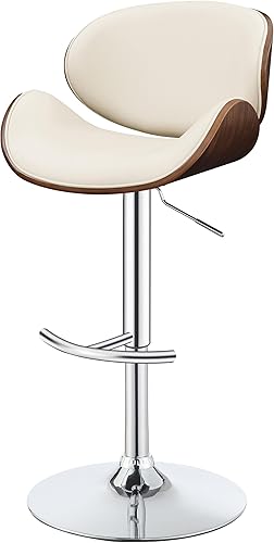 Miniatura 5 de Coaster Home Furnishings Harris Coaster Taburete de bar ajustable crudo y nogal