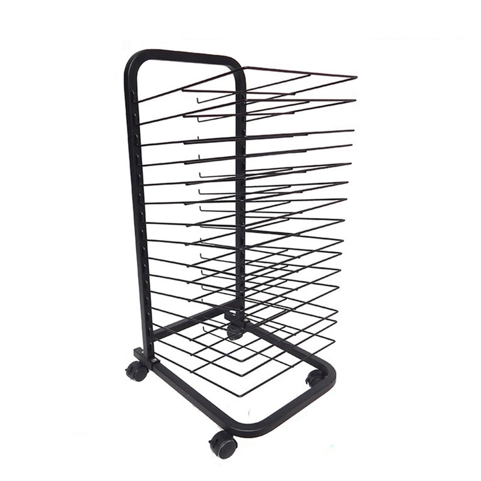 Aioneer Art Drying Rack For Classroom - Sturdy Paint Drying Rack, 20 Removable Shelves, Steezzl Drying Painting Racks, Efficient And Organized Drying Rack Art For Students Masterpieces