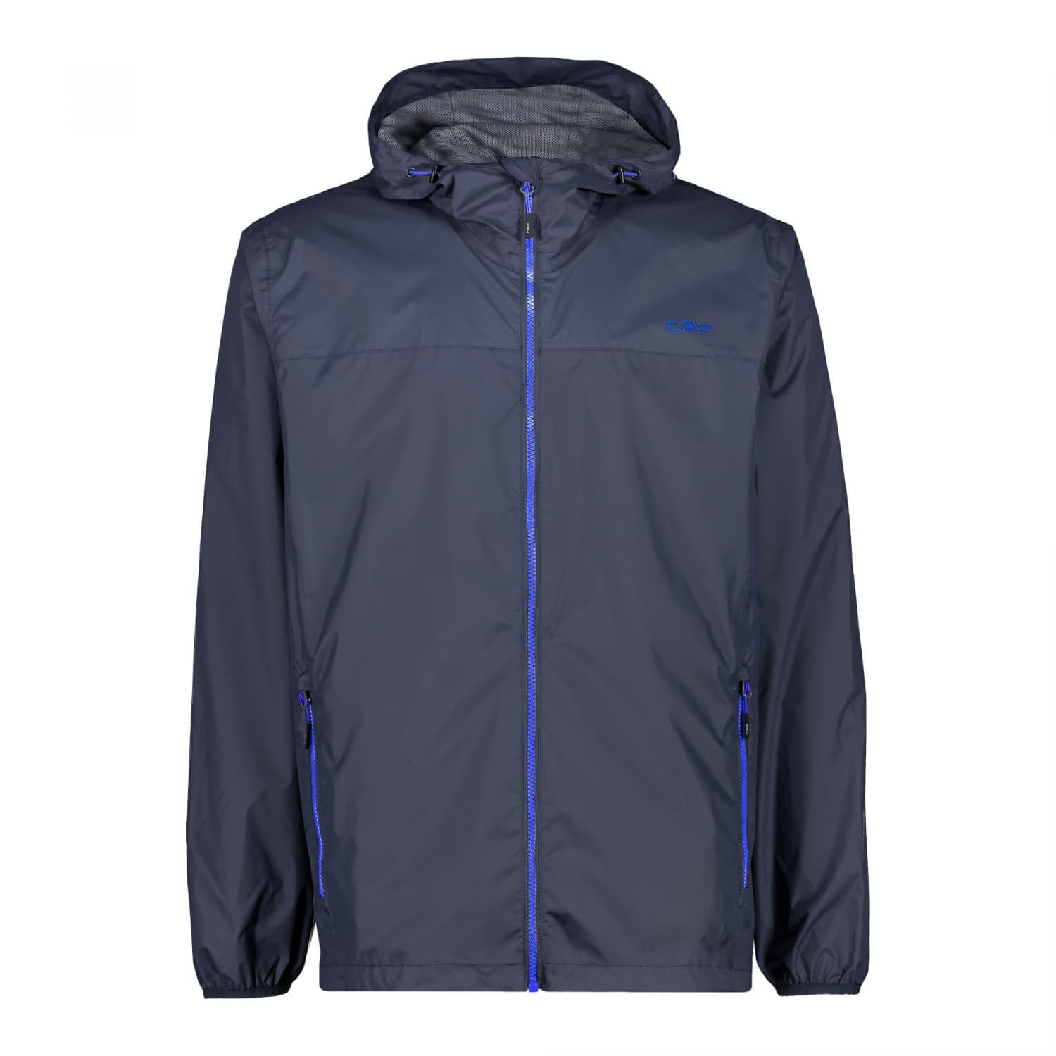CMP - Man Jacket Rain Fix Hood, B.Blue-Bluish, 52