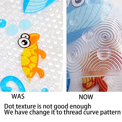 WARRAH Non Slip Bath Mats for Tub for Kids,Babies,Childrens,Toddlers,Size 27.5