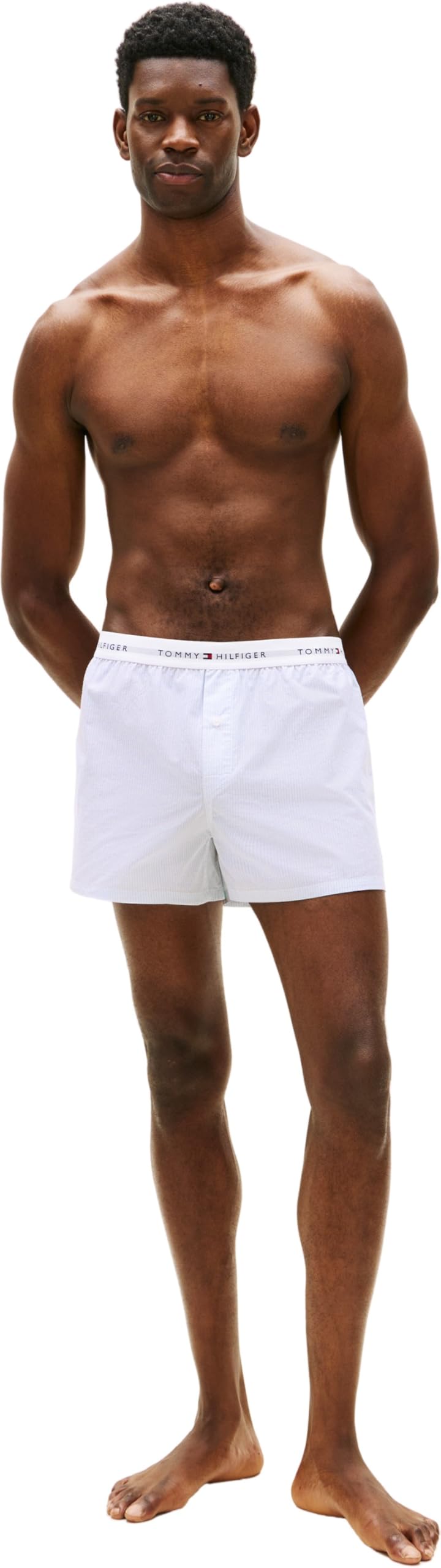 Tommy Hilfiger 2p Woven Boxer Print Um0um03915 Boxer Uomo (Pacco da 2)