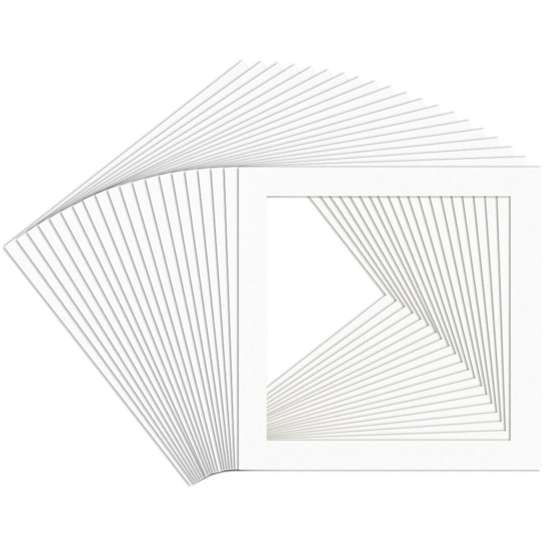 Procut Global White 50x50cm Picture Mounts - Fits 40x40cm Photo Size โ image 1