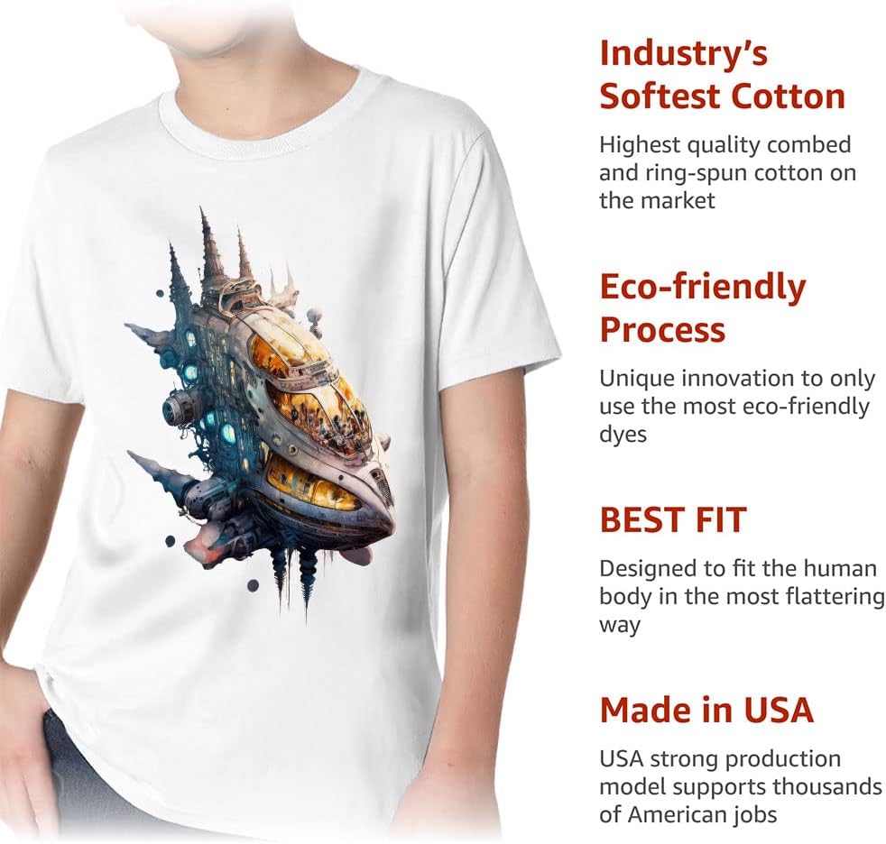 Space Themed Kids' Classic Fit T-Shirt - Fantasy T-Shirt - Art Classic Fit Tee