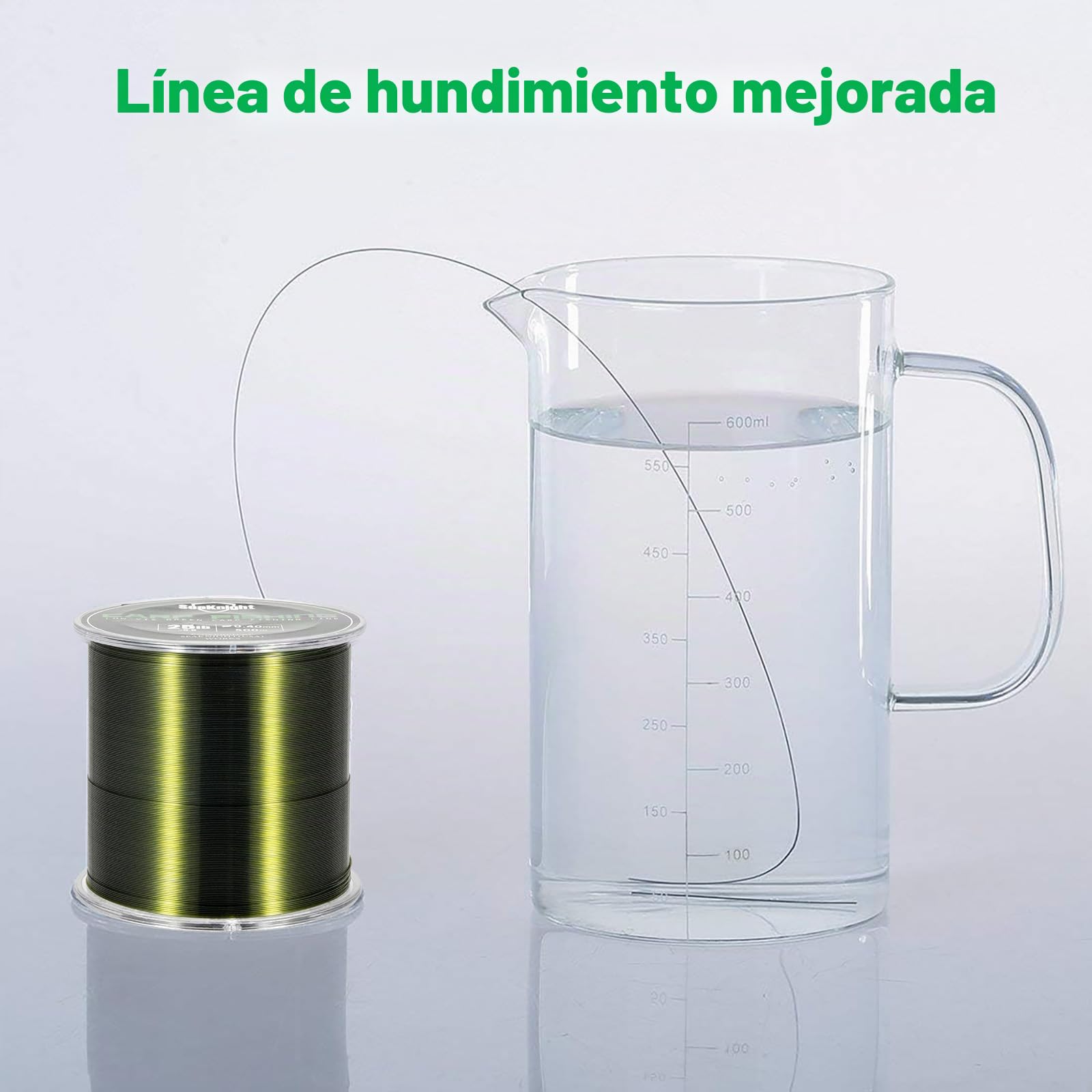 Seaknight Línea de Pesca de Carpa 500m monofilamento de Nailon superfuerte, Hilo de Pesca de Agua Dulce, Agua Salada, mar, Alambre de Pesca de 10-25LB