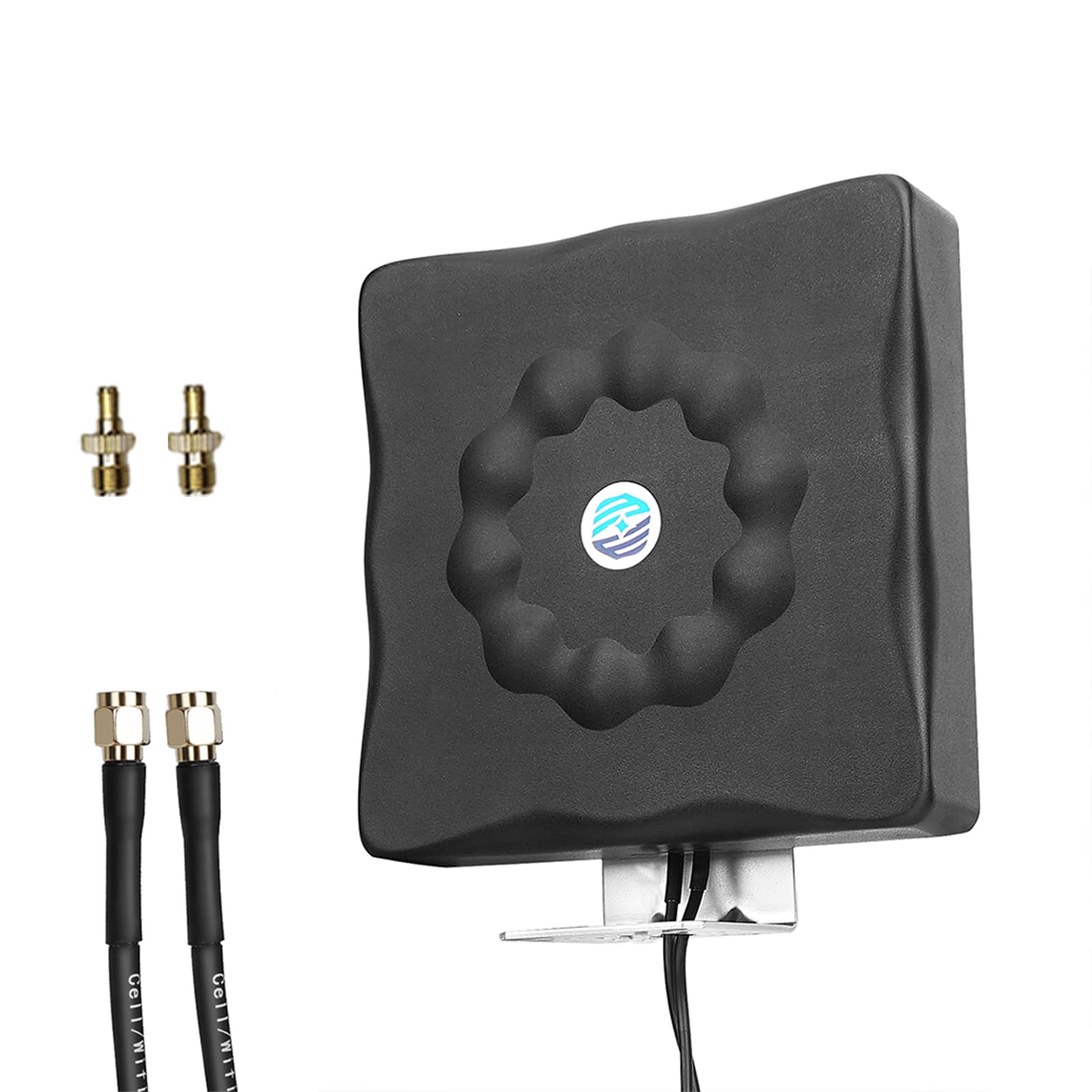 Maswell5G LTE Antenna Outdoor, 2X2 MIMO 600-8000 MHz Omni-Directional Aerial Both SMA and TS9, WiFi 6E Mobile 5G 4G+ LTE-A for Router, RV, Camping, LMR195 Equivalent Cable, Up to 7.5 dBi Gain
