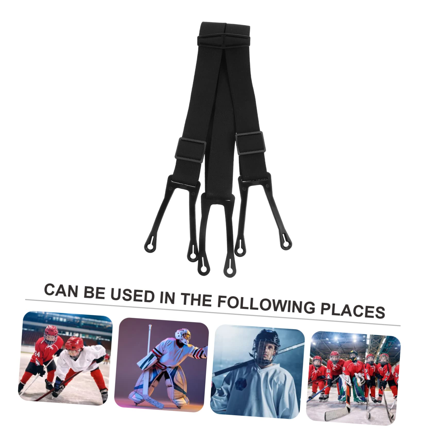 GALPADA 2pièces Bretelles De Hockey Anti-glisse Pour Pantalons Accessoire Sportif Pour Adultes Pour Glace Et Compétitions