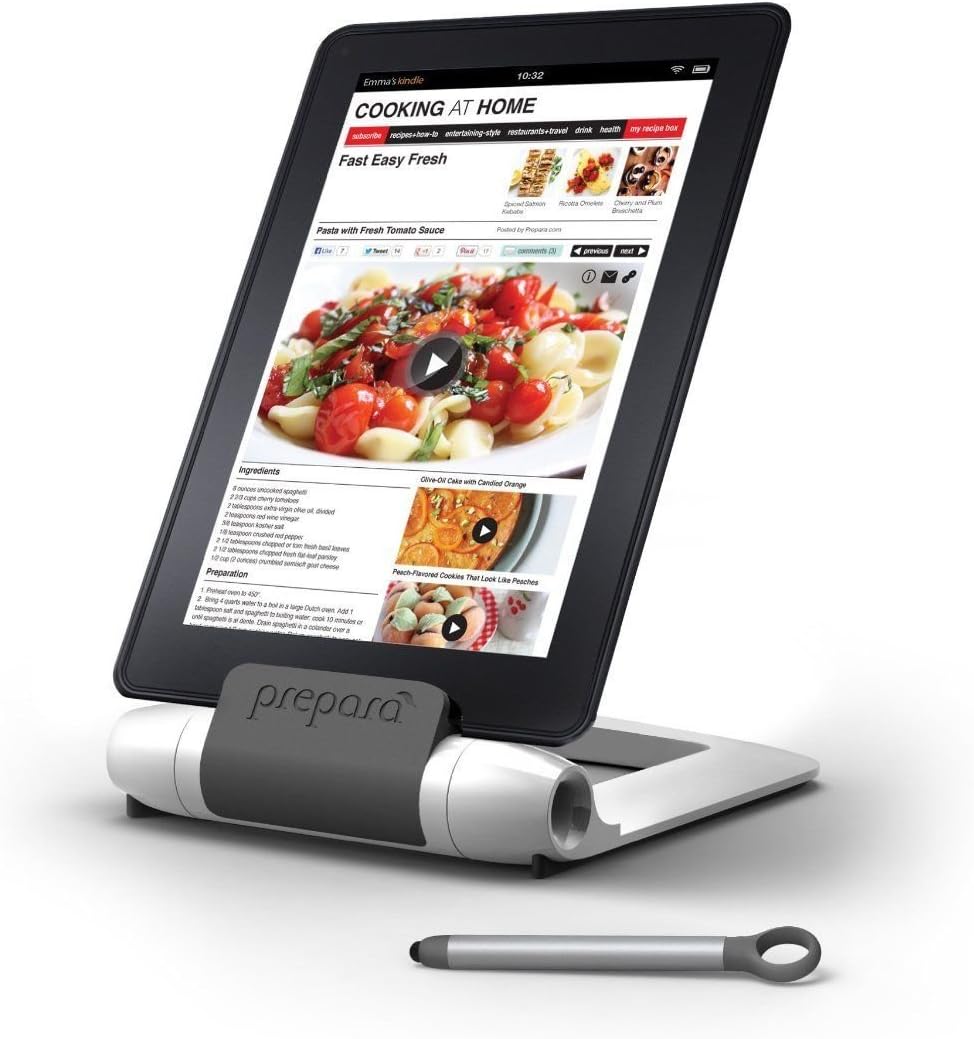 Prepara Iprep Tablet Stand and Stylus; White
