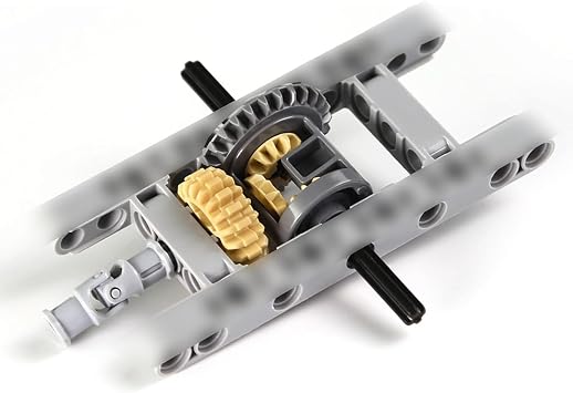 TEESE 10pcs Frame-Differential-Gear-Set with Universal-Joint-Axle, Compatible with Technic-Parts, for STEM-MOC-EV3-Project-Bulk-BlocksRandom Color