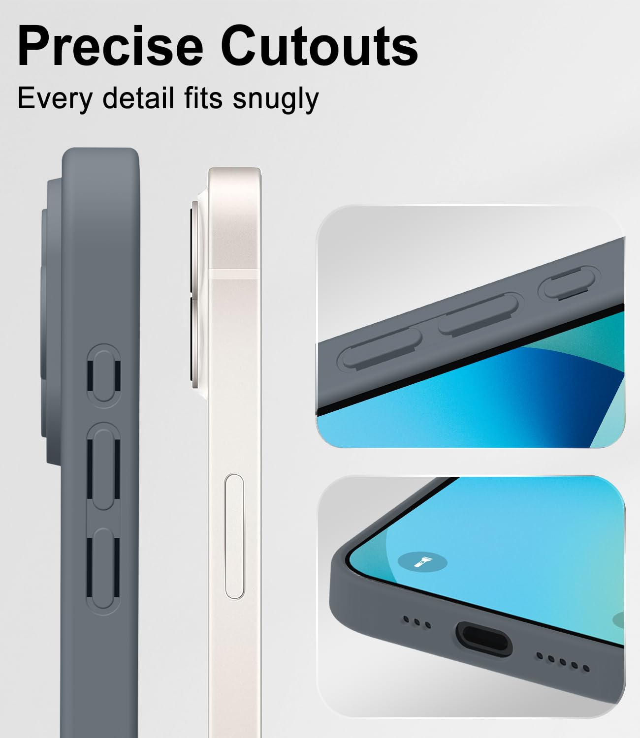 Mootobo for iPhone 13 Case 6.1-Inch, Matte Shockproof Bumper Phone Cover - Image 3