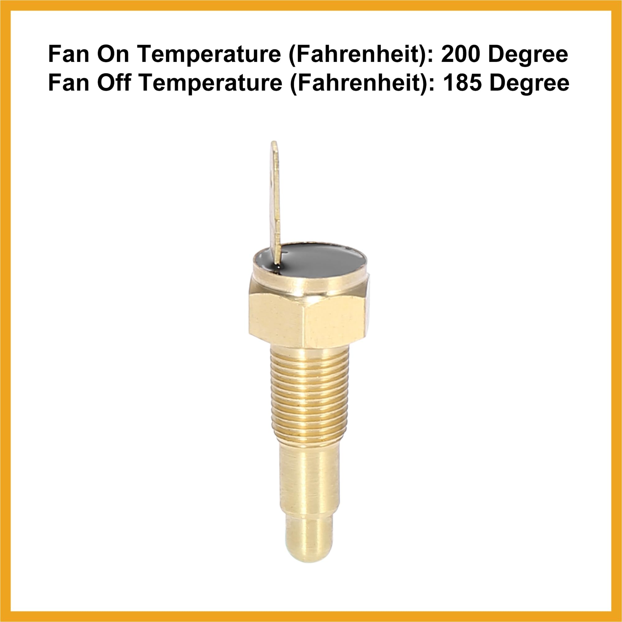 Universale Motore Ventola di Raffreddamento Temperatura Sensore Termico Interruttore 1/8 "NPT 200 Gradi su 185 Gradi Off Sostituzione