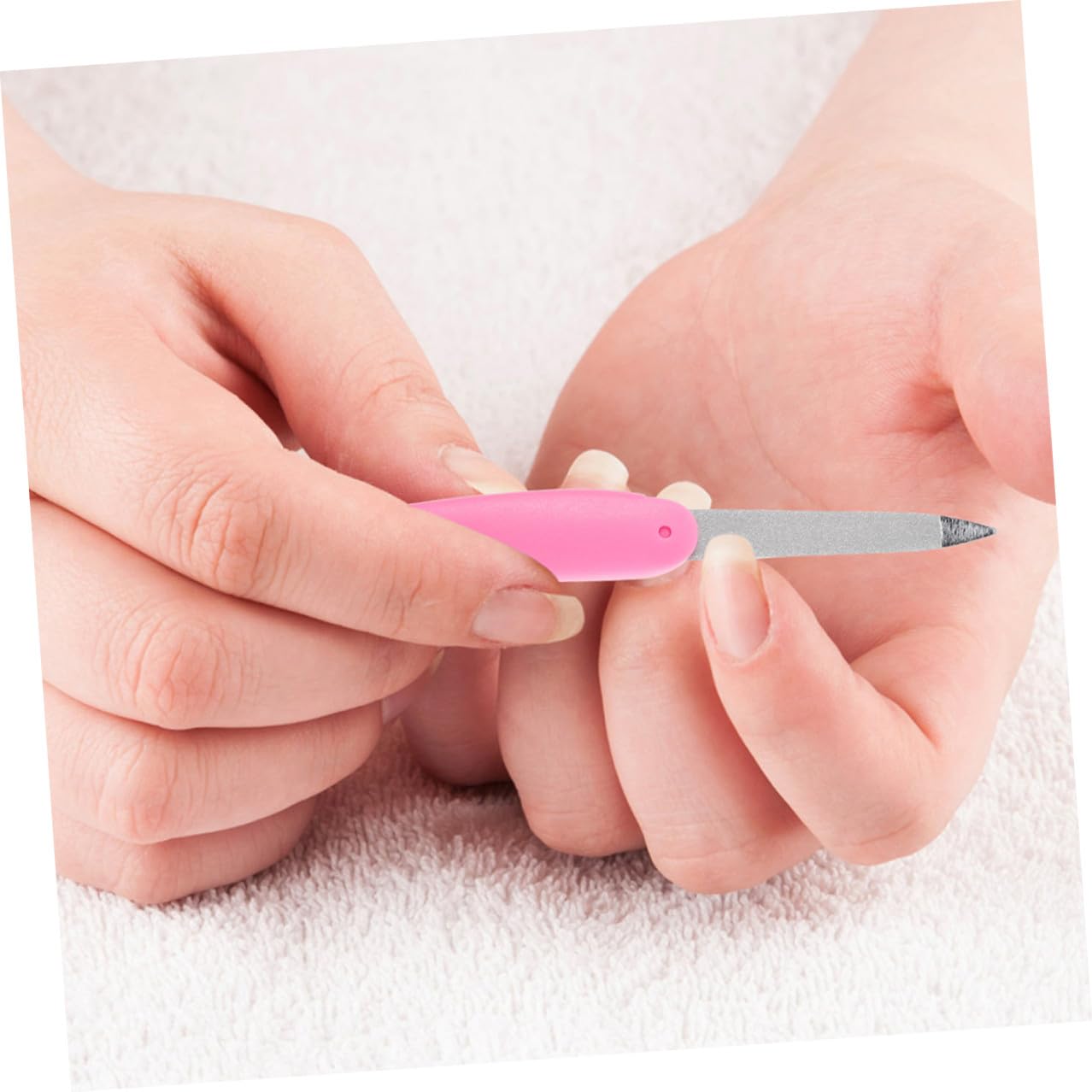 TEHAUX 8 Stück Faltbare Nagelfeilen aus Metall und Abs Doppelseitige Nagelfeilen mit Feiner Körnung für Schonendes Nagelschleifen und Glätten für Zuhause und Unterwegs