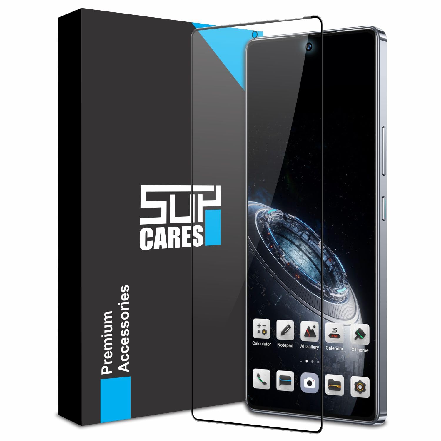 SupCares Edge to Edge Tempered Glass for Infinix GT 20 Pro 5G (6.78 Inch) with Easy Self Installation Kit | Black (B0DB5HHWCX) Amazon Price History, Amazon Price Tracker