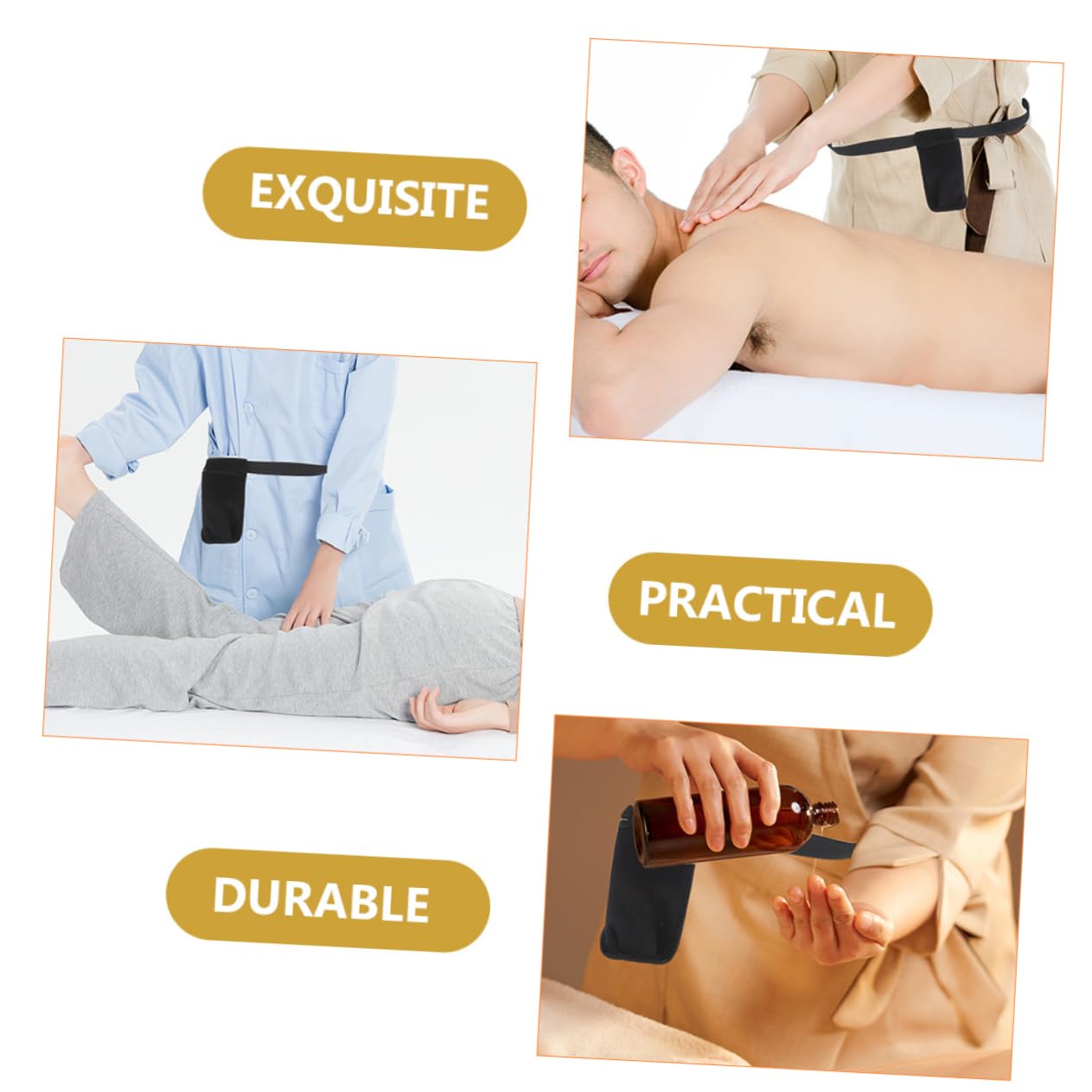 UPKOCH 2 Stück Bauchtaschen für Massagegeräte aus Neopren mit Verstellbarem Taillenband Praktisch zum Tragen von Ätherischen Ölen bei Massageanwendungen