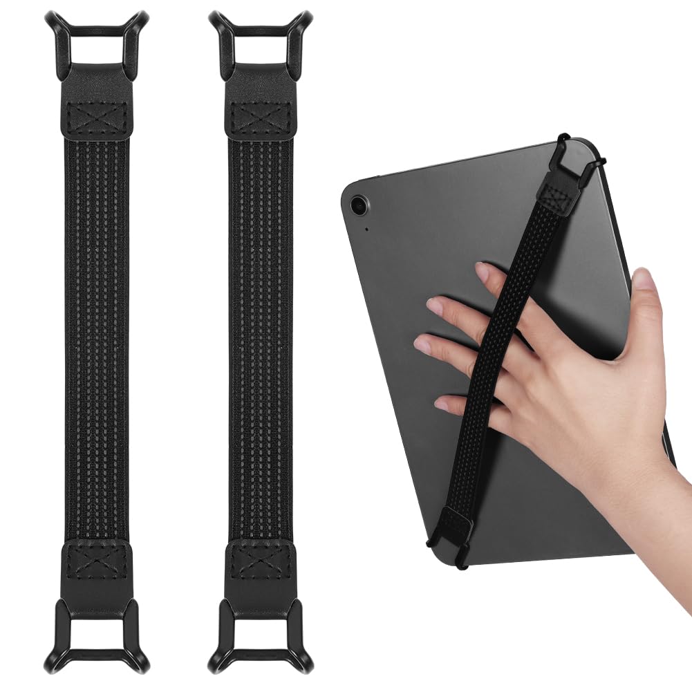 AXFEE 2 Pezzi Cinturino di Sicurezza per 8.7-13" eReaders Tablet, Cinturino da Mano Antiscivolo