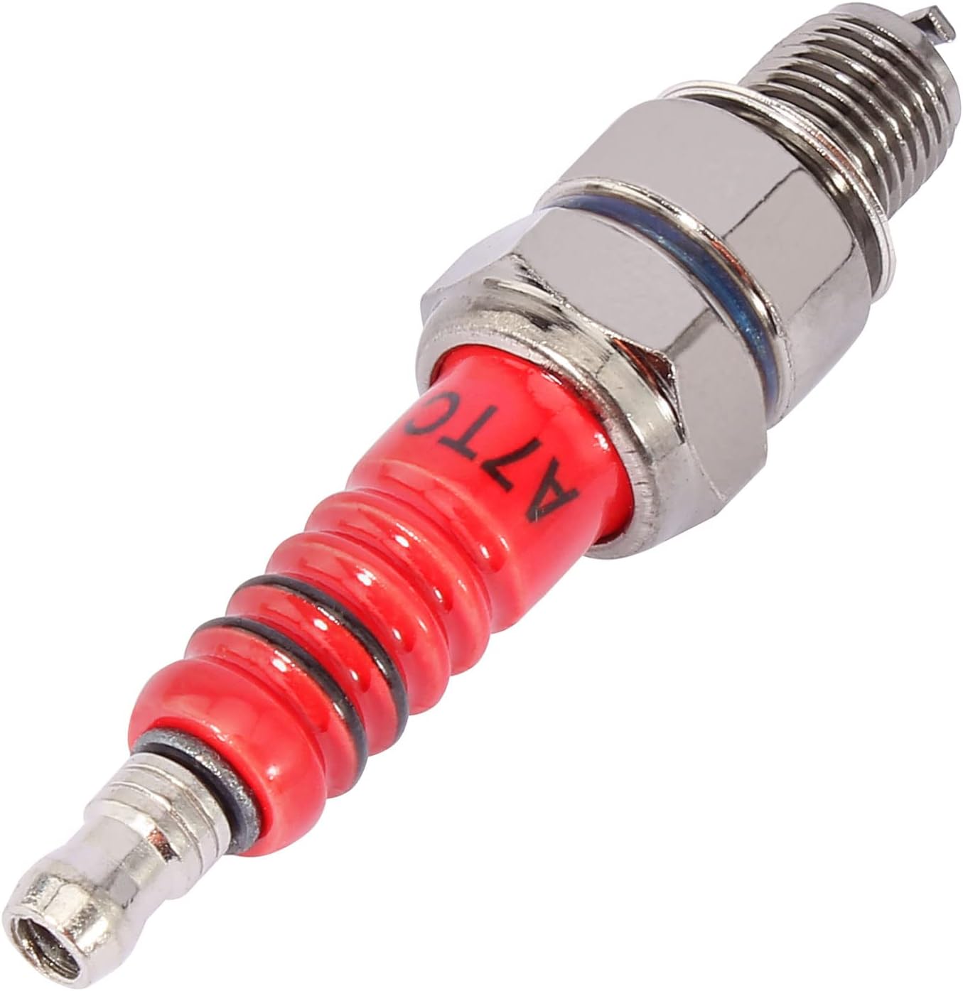 10 Pcs A7TC Spark Plug Compatible with GY6 50cc-90cc 110cc 125cc 150cc Motorcycle ATV Quad Scooter Go Kart Moped Mini Chopper Buggy Pit Dirt Racing Bike Chinese Coolsport NST BMX AIM-EX Carroll