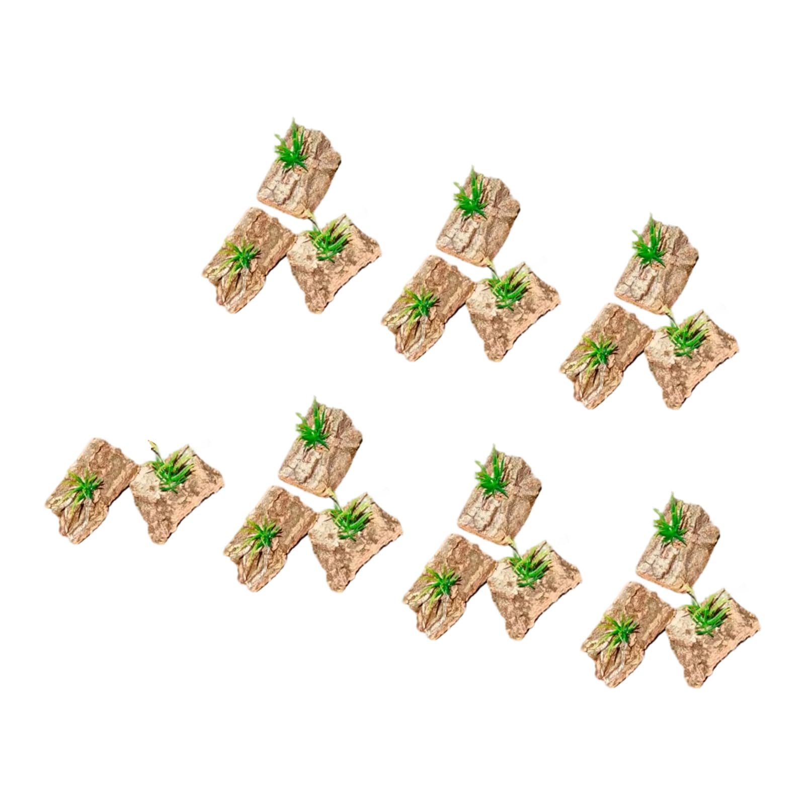 HDOYTXXM Artificial Reptiles Plant for Hideouts Terrarium Bark False Grass Habitat Ornaments Artificial Plant for Reptiles