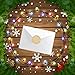 Fancy Land Snowflake Stickers Christmas Stickers for Envelopes Holiday Envelope Seal 500Pcs
