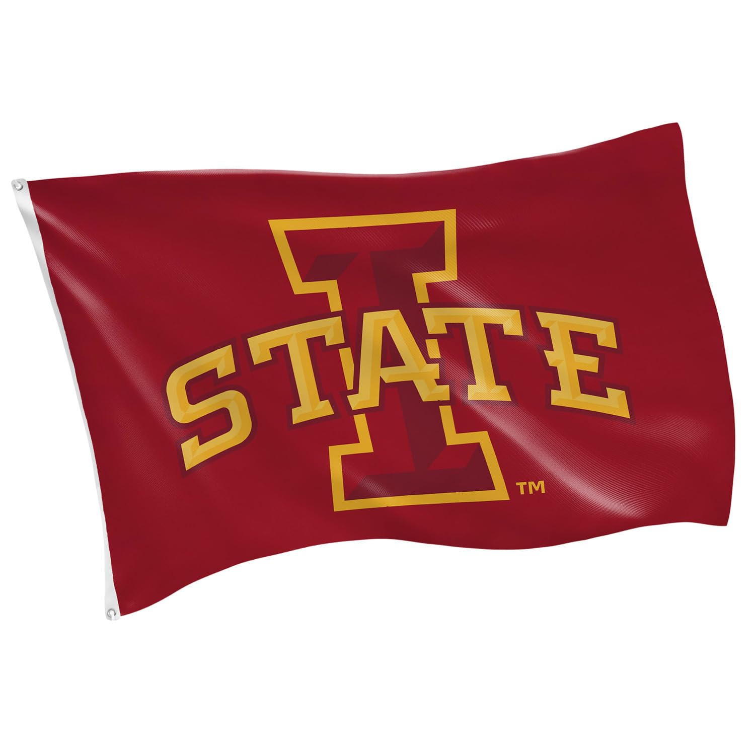 NCAA Iowa State University Flag with Grommets, 3'x5' ISU Cyclones Outdoor College Flags & Banners for Garden Patio Indoor Wall Décor