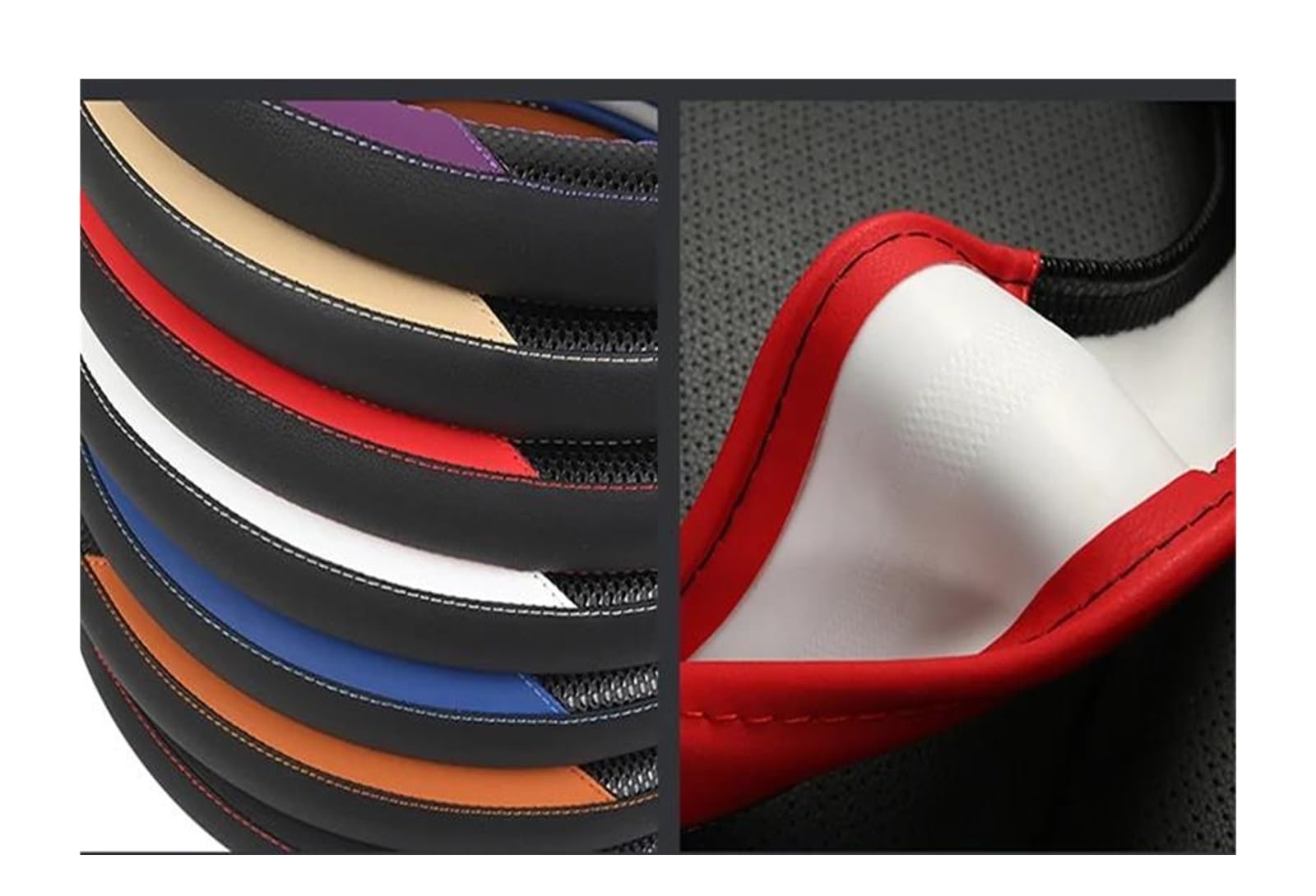 Volantes Cubierta para Volante Coche, 38cm, para Toyota 86, para Sienna, para Sienta, para Rush, para Sequoia, para Corolla, para RV4 Funda Volante(Orage)