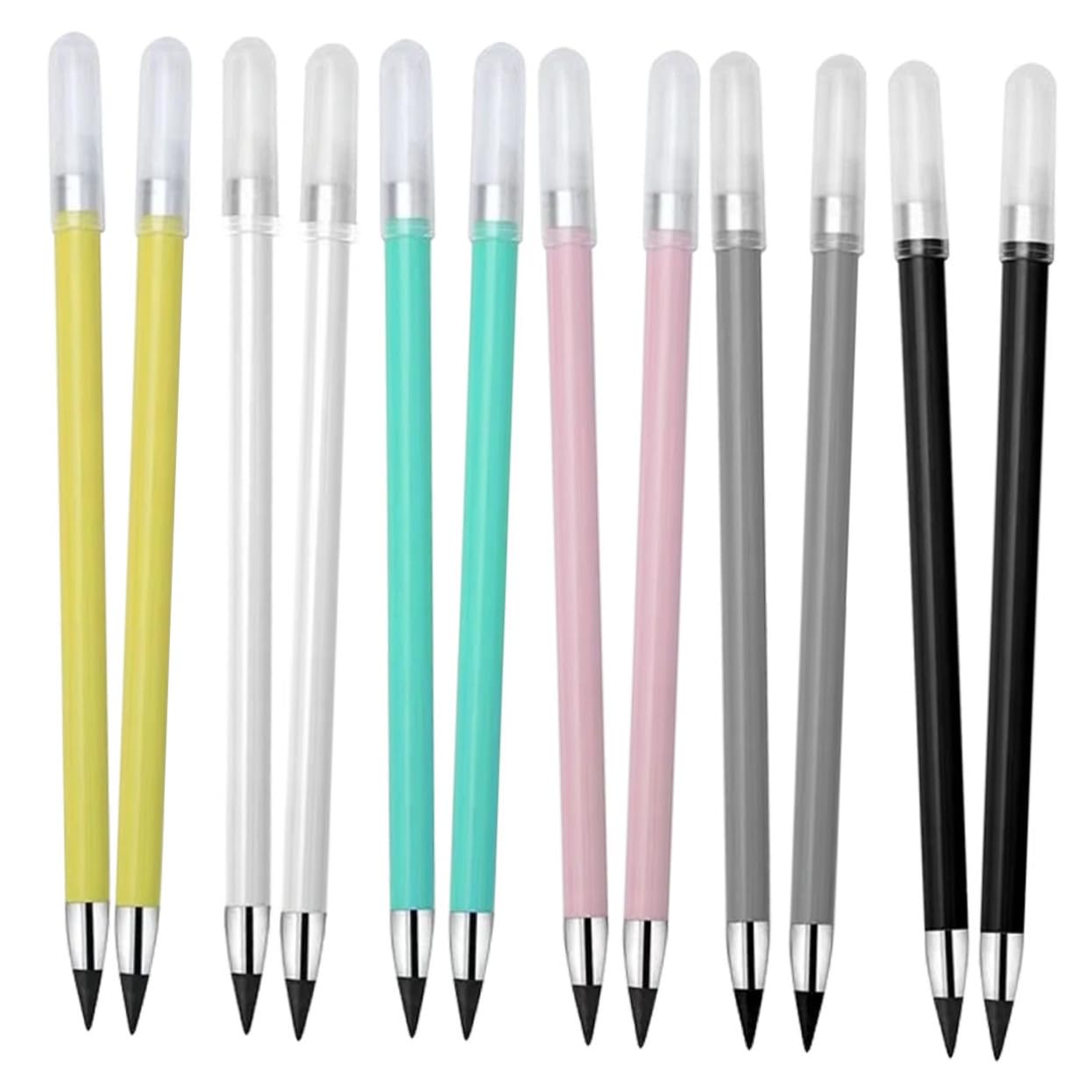 Operitacx 4 Set Matita Eterna Matite Scolastiche Matite Led Colorate Alla Rinfusa Affilatrici Non Temperabili Per Scrivere Senza Inchiostro Grafite 12 Pezzi*4