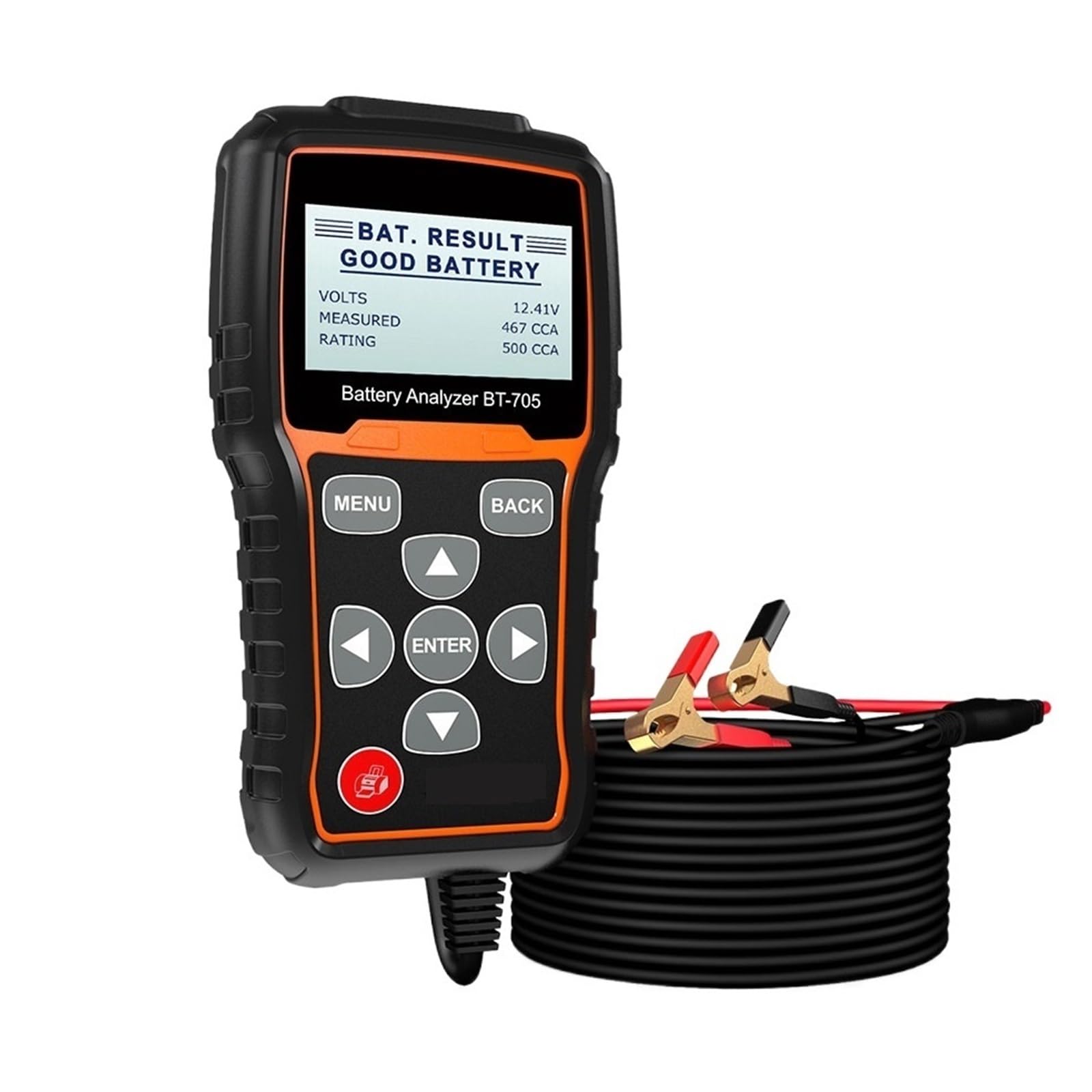 Analizador y comprobador de baterías de Coche de 12 V, 100-2000 CCA, Carga de 24 V, Herramienta de Prueba del Sistema de Carga y Arranque de automóviles y Camiones, detec