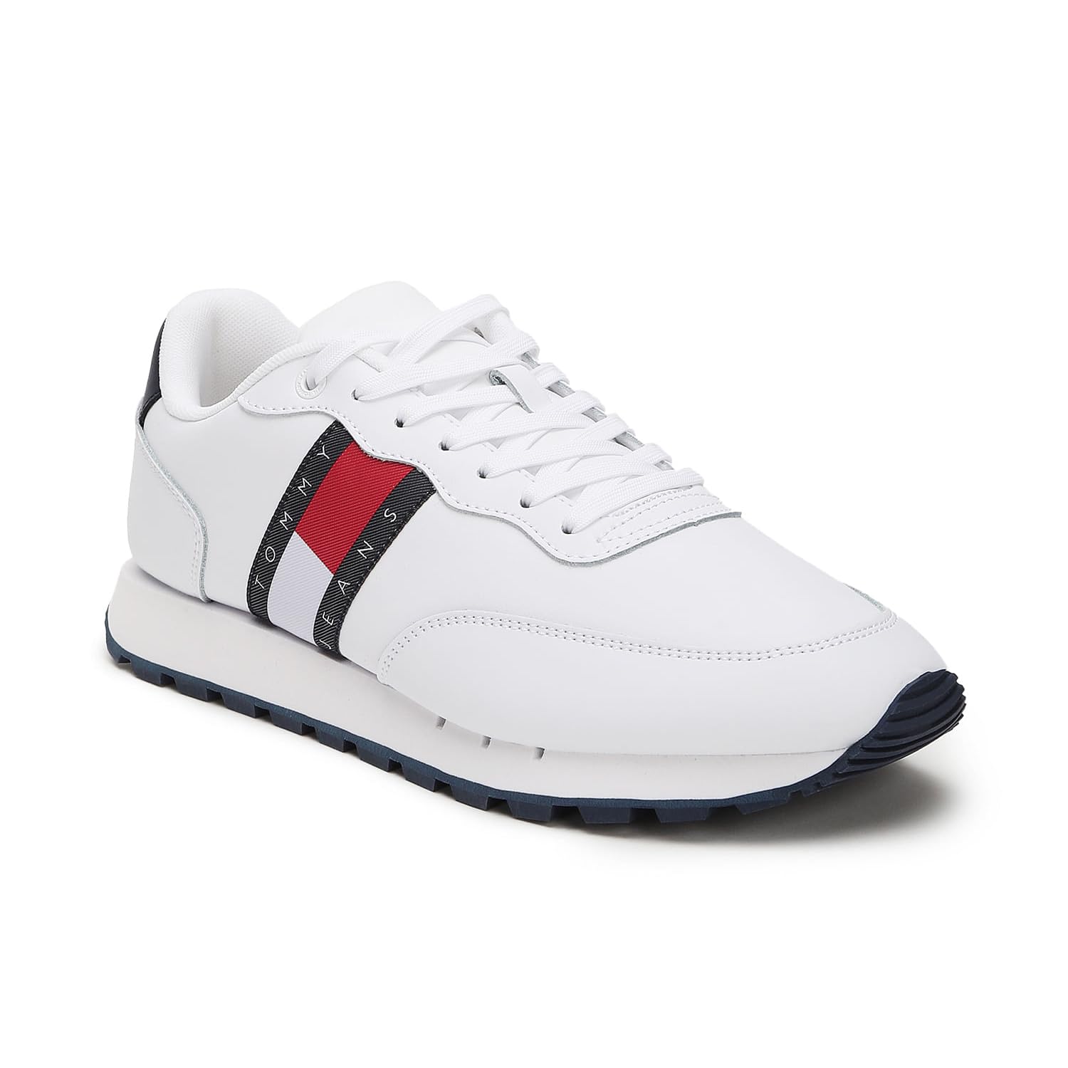 Tommy Hilfiger Leather Solid White Men Flat Sneakers (F23HMFW150) Size- 44 (B0CKWG1B42) Amazon Price History, Amazon Price Tracker