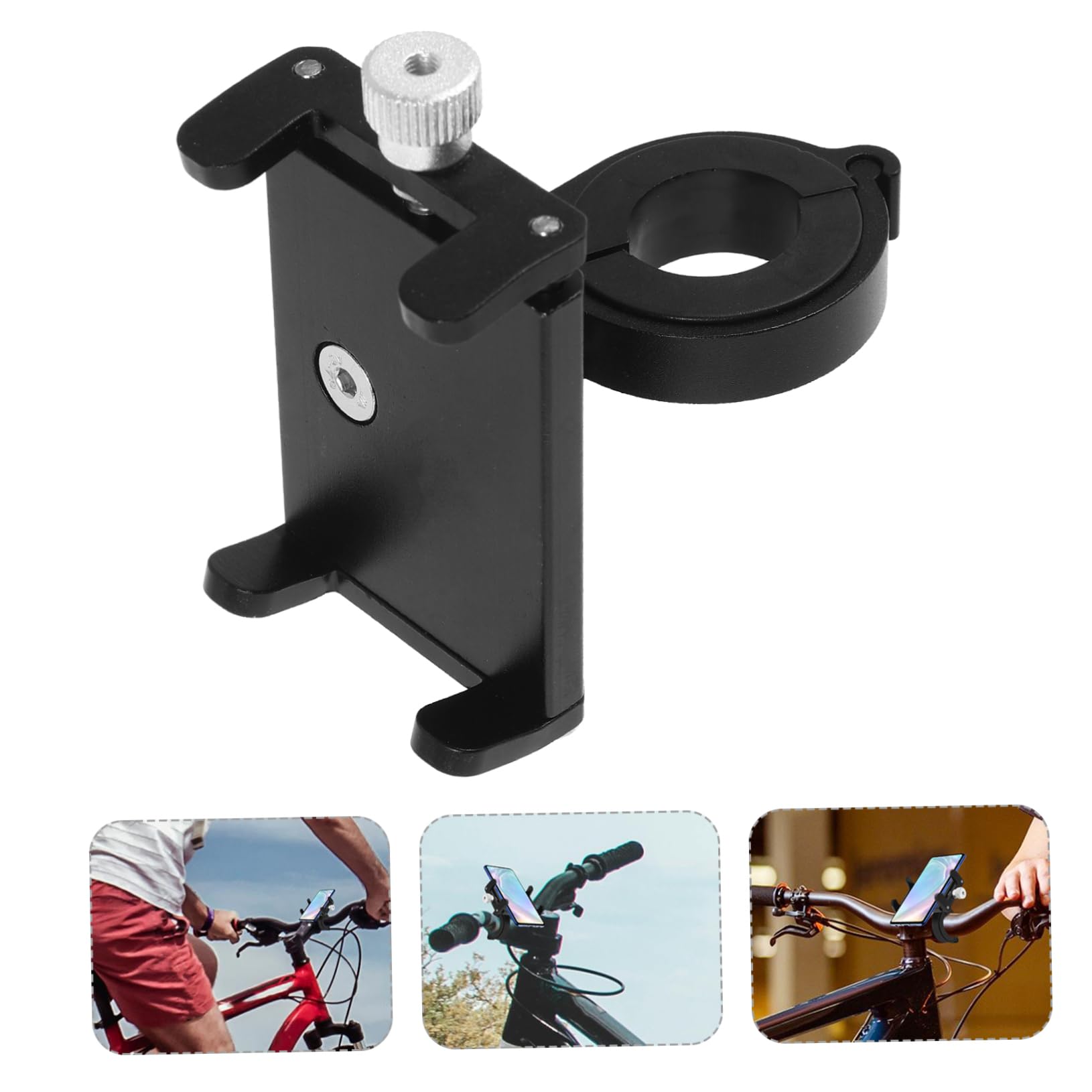 INOOMP Porta Cellulare Staffa per Smartphone Supporti per Telefono Supporto per Telefono per Mountain Bike Supporto per Telefono da Ciclismo Porta Telefono Lega di Alluminio