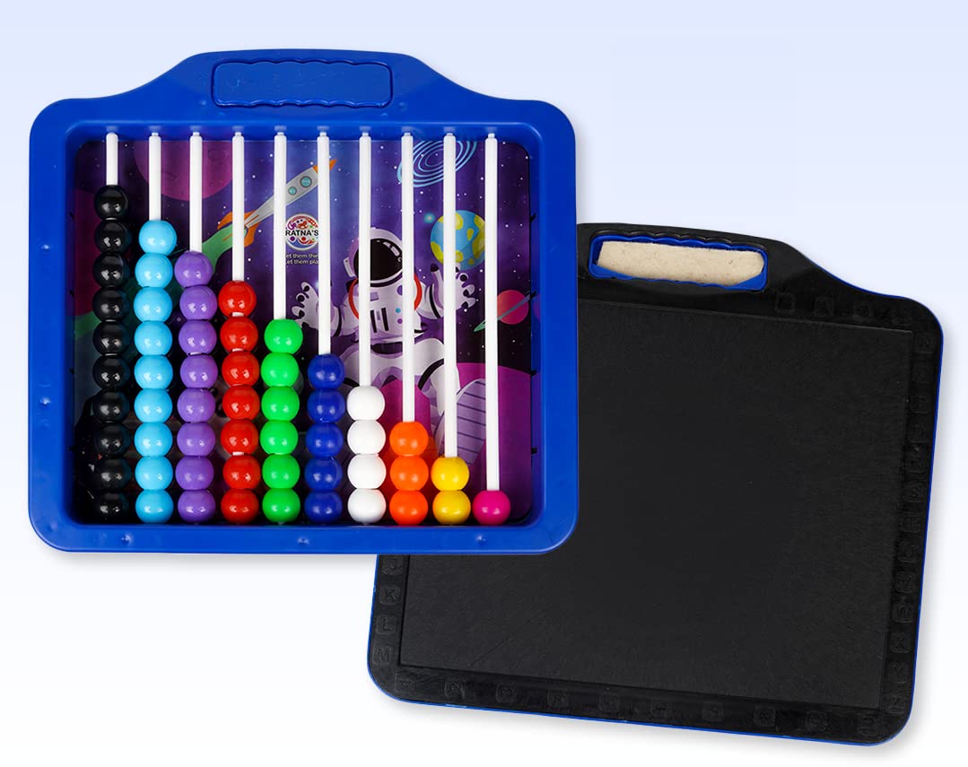 Ratnas Educational 2 in 1 Learn to Count Slate for Kids to Learn Counting, Writing and Start Their Preschool Learning at Home (Assorted Colours) (B075Z11L5D) Amazon Price History, Amazon Price Tracker