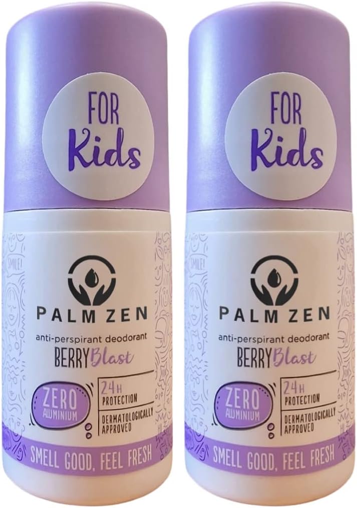 Palmzen Children's Roll on Sensitive AntiPerspirant Deodorant Vegan