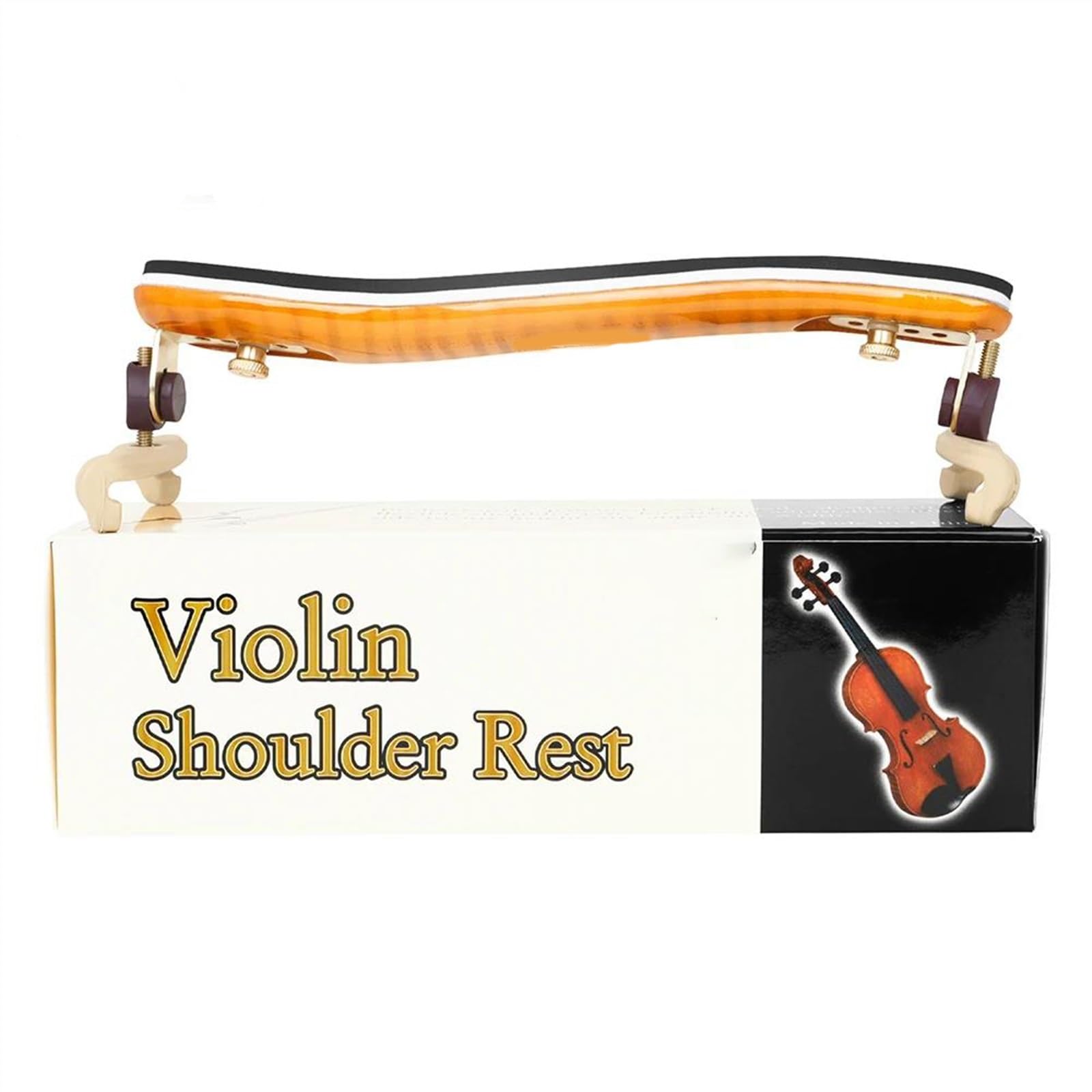 poggiaspalla per violino 4/4 Violino Spalliera Acero Spalliera Regolabile Artiglio Allevia Accessori Violino