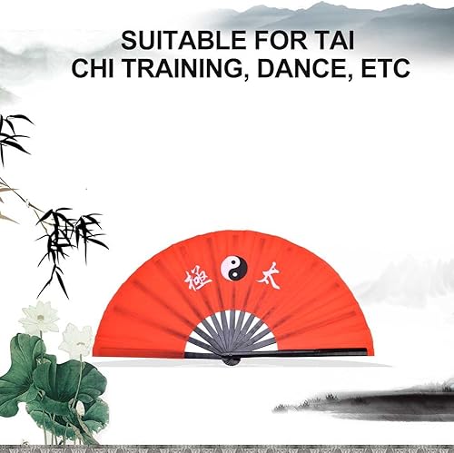 Miniatura 3 de Ventilador de bambú de Alomejor para artes marciales