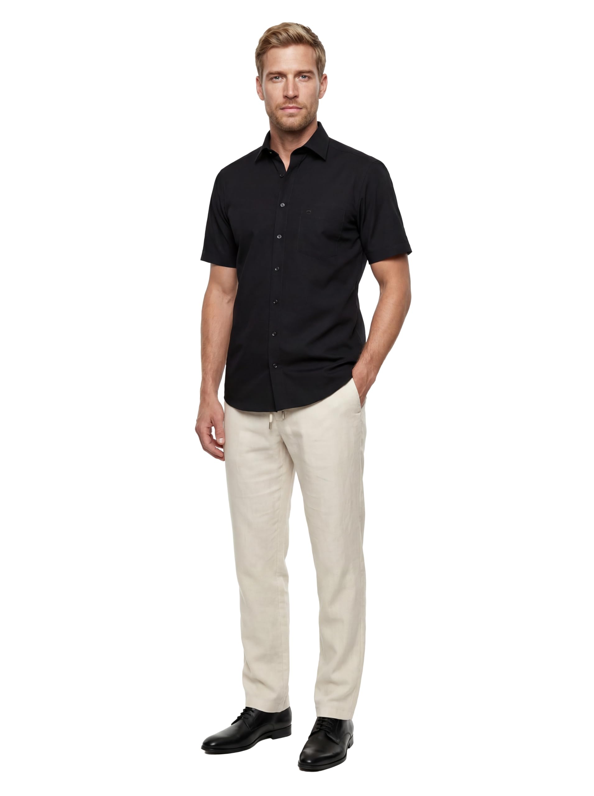 OLYMP Herren Businesshemd Langarm Luxor,Einfarbig,modern fit,New Kent
