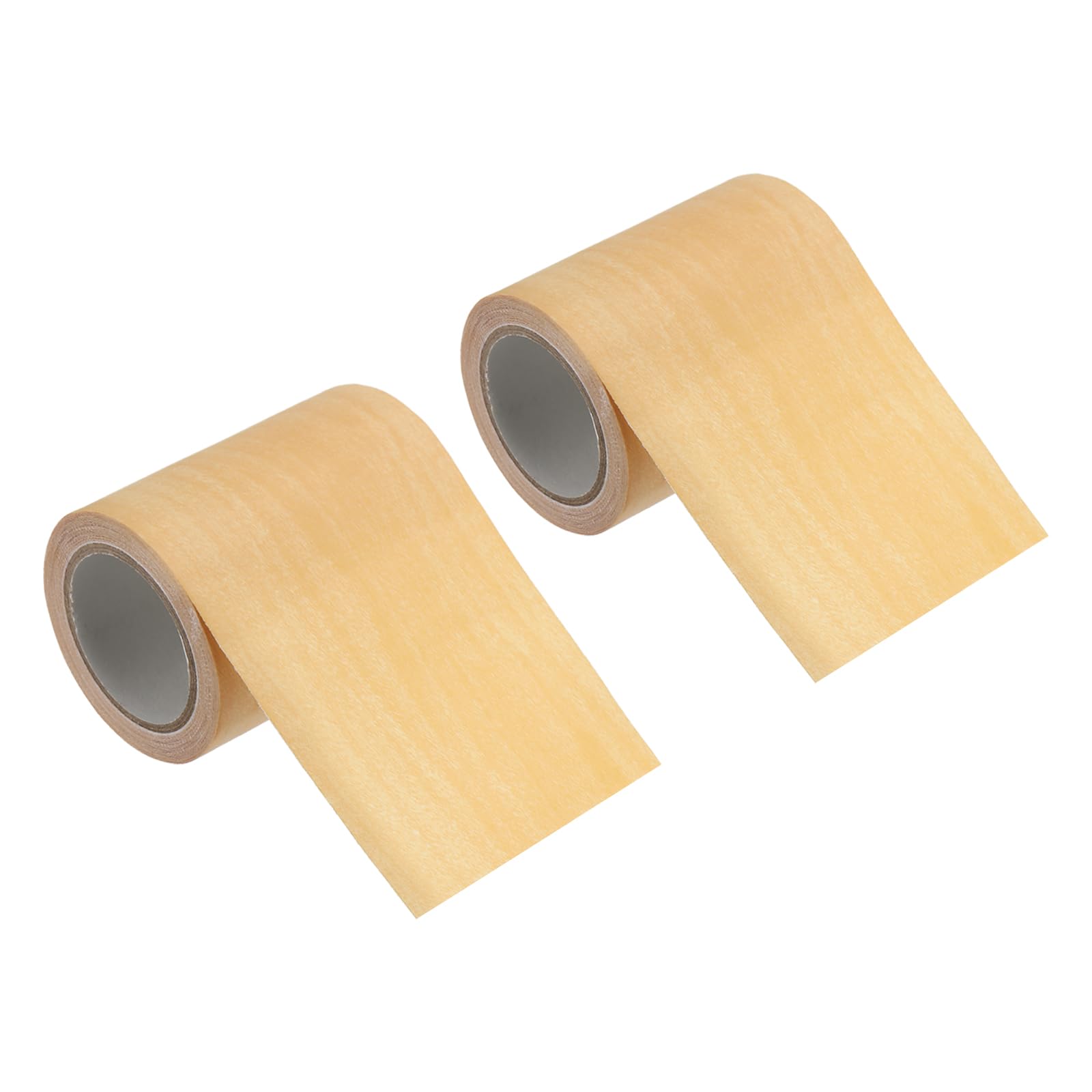 PATIKIL 2pcs Tira de Transición de Suelo, Cinta de Umbral Autoadhesivo Piso Divisor Plano Reparación Texturizada para Puerta Borde Espacio Laminado，5.7cm x 4.57m, Arce Amarillo