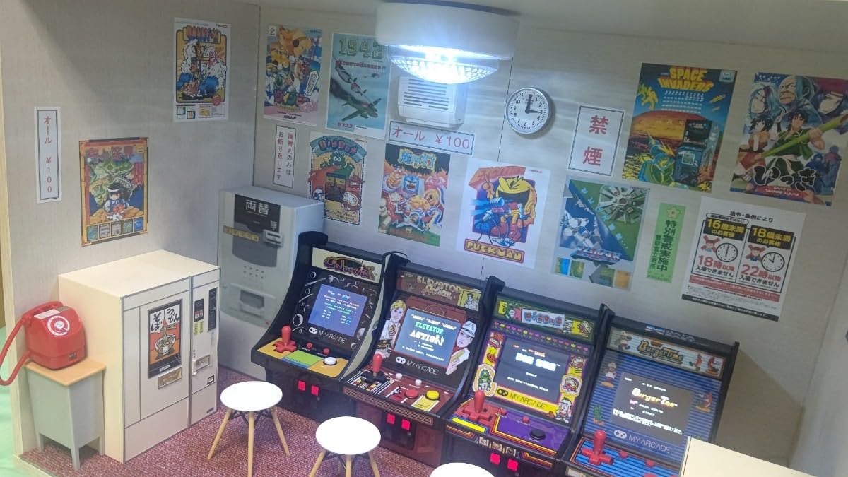 カントリーウッドガーデン　レトロなゲームセンター　1/10スケール　ジオラマ カントリーウッドガーデンの1/10ドールハウス色々 その2