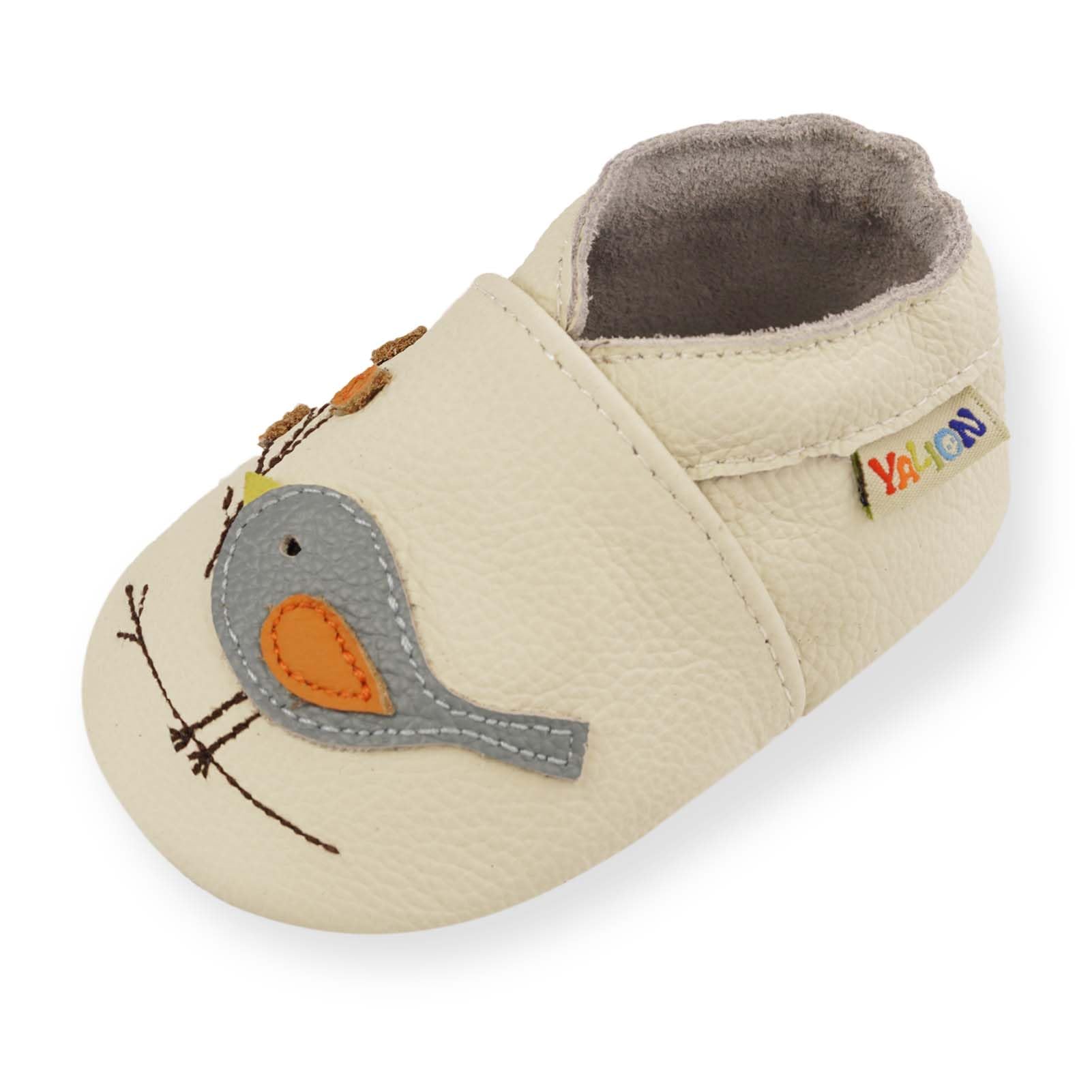 YALION Baby Shoes Soft Sole First Walking Crib Shoes, Slip-on Baby Boys Girls Slippers for Infant Toddlers, Non-Slip Leather Baby Moccasins — view 16