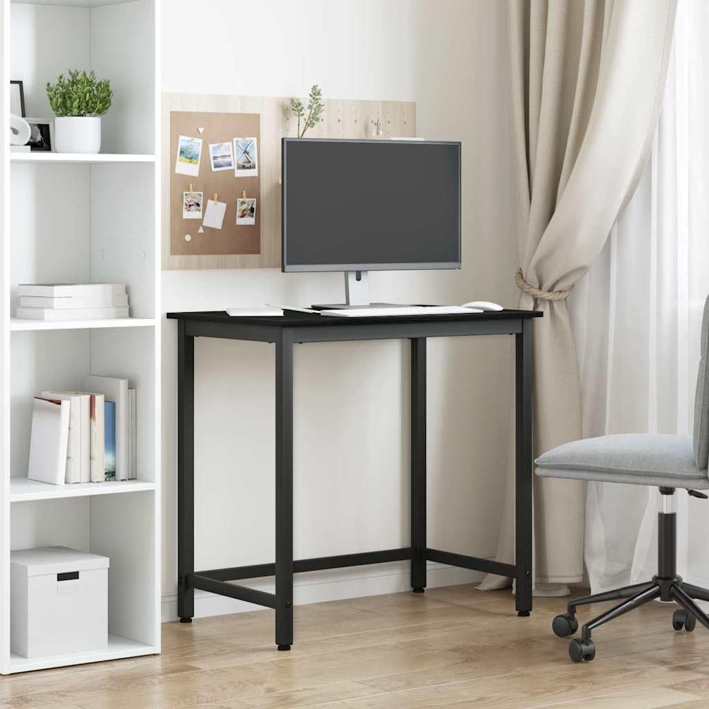Bureau Chêne Noir 100 x 50 x 76,5 cm, Bois d'Ingénierie et Acier