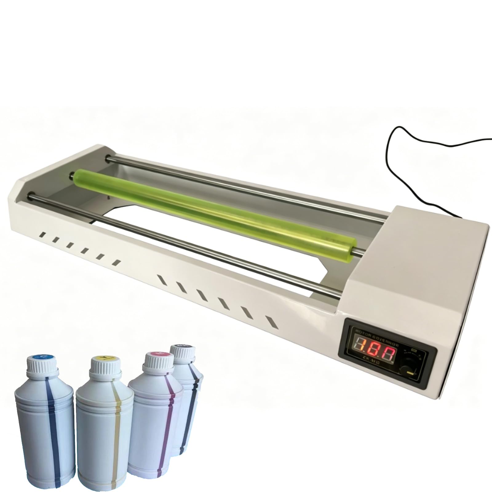 Máquina mezcladora de pintura eléctrica, agitador de tinta de 6 botellas con velocidad ajustable, evita precipitaciones para tinta blanca DTF, ideal para manualidades y acuarela
