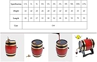 Vista 8 de Barriles de envejecimiento de roble de 3 L, dispensador de barril de whisky para el hogar, cubo de vino para vino, licores, cerveza y licor